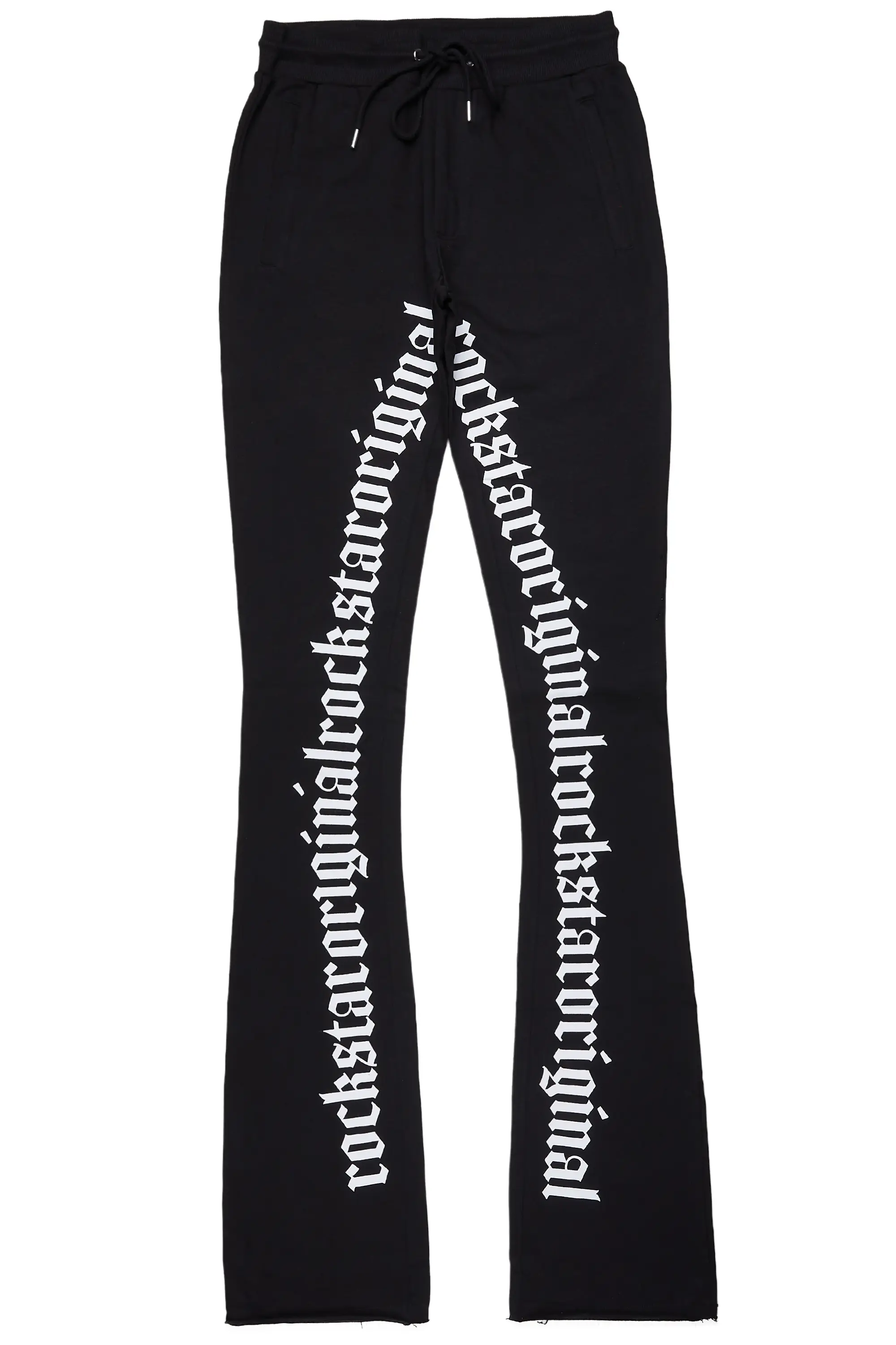 Boys Callie Black/White Stacked Flare Pants