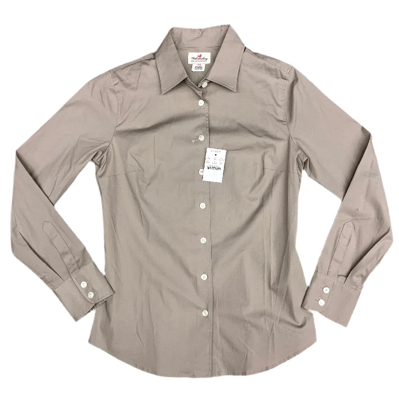 Top Long Sleeve By J. Crew In Taupe, Size: Xs