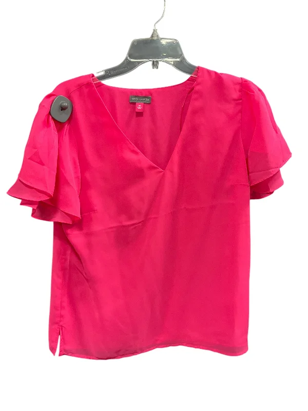 Top Short Sleeve By Vince Camuto In Pink, Size: M