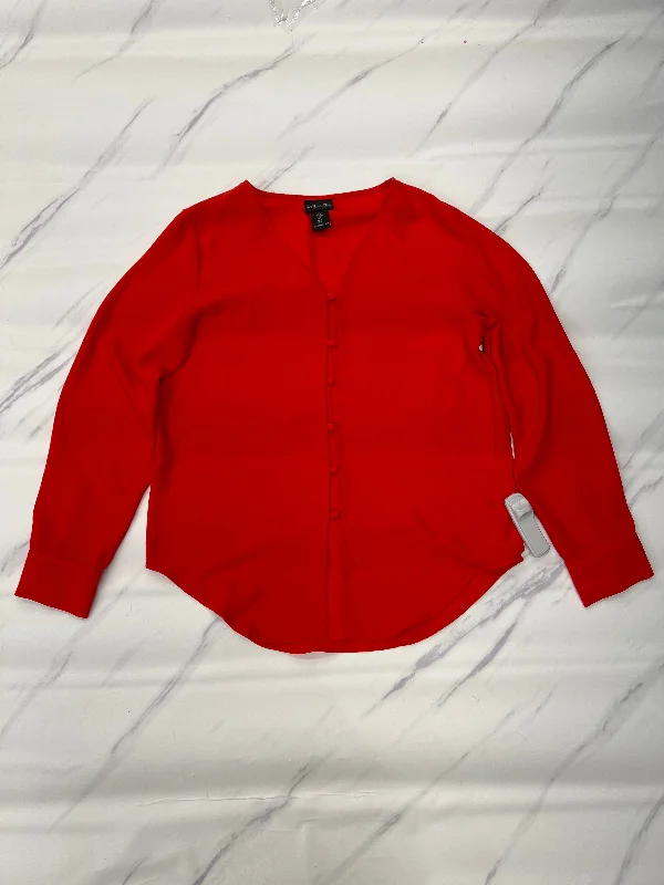 Top Long Sleeve By Rachel Zoe In Red, Size: S