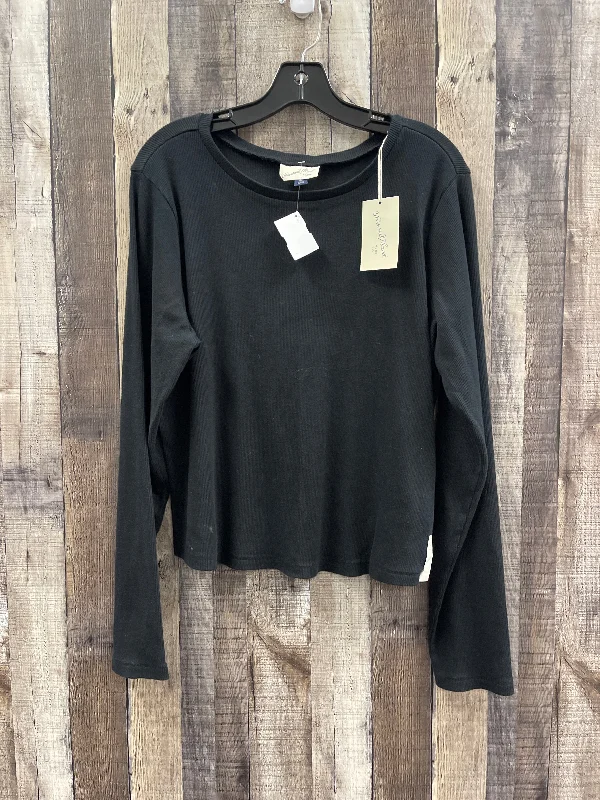 Top Long Sleeve Basic By Universal Thread In Black, Size: 2x