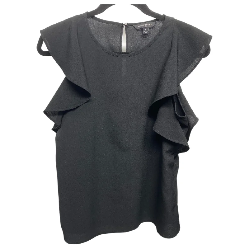 Top Short Sleeve Basic By Banana Republic In Black, Size: S