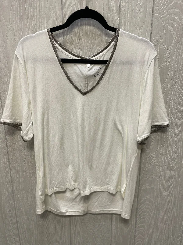 Top Short Sleeve By Pilcro In Cream, Size: M