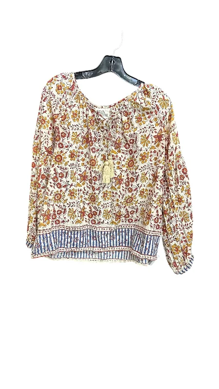 Top Long Sleeve By Clothes Mentor In Floral Print, Size: M