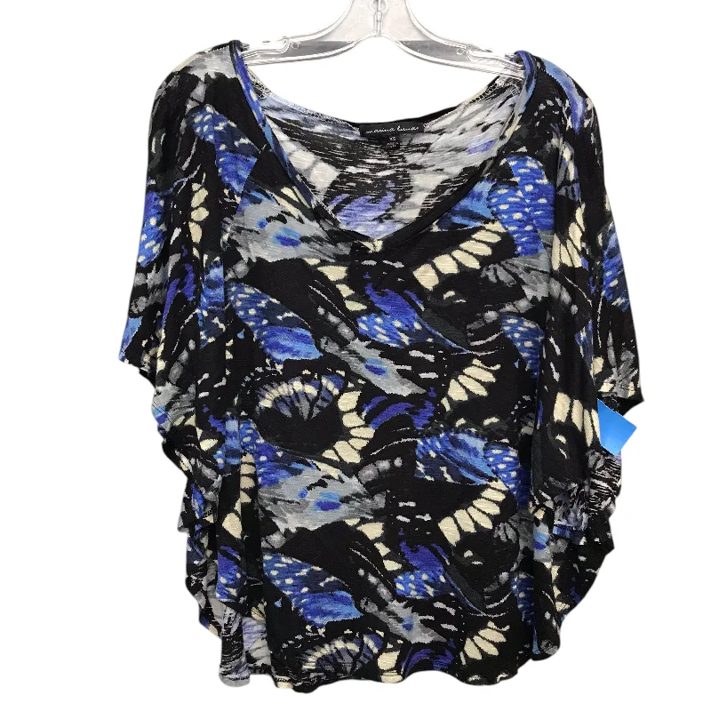 Top Ss By Marina Luna In Black & Blue, Size:Xs