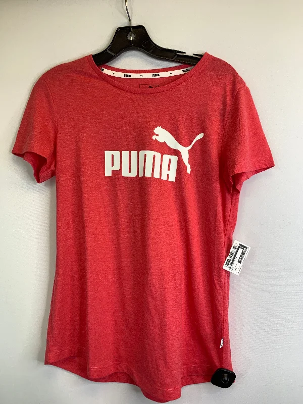 Athletic Top Short Sleeve By Puma  Size: L