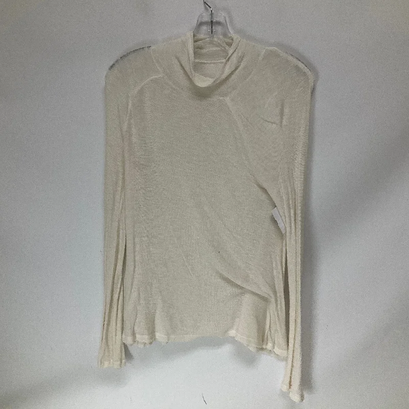 Top Long Sleeve By Free People In Cream, Size: M