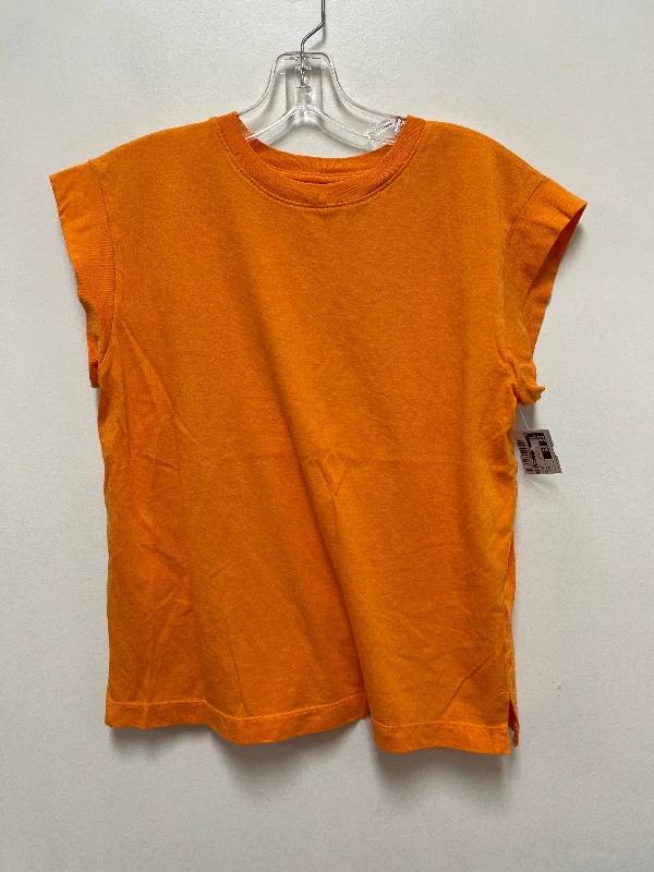 Top Short Sleeve By A New Day In Orange, Size: Xs