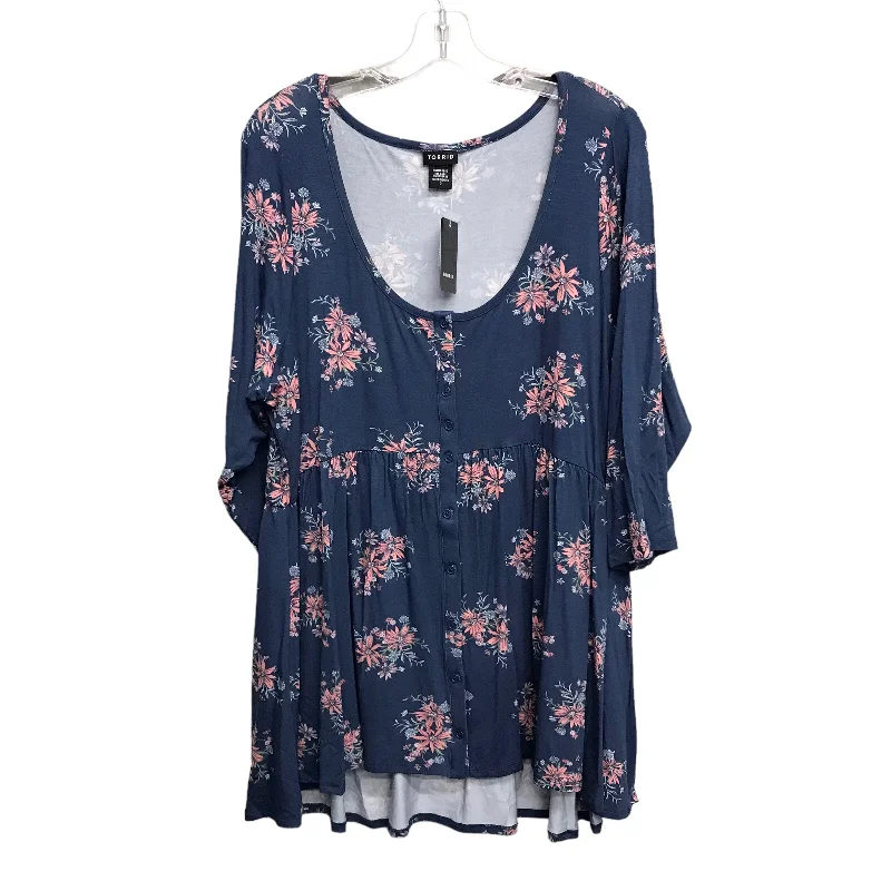 Top Ls By Torrid In Floral Print, Size:2X