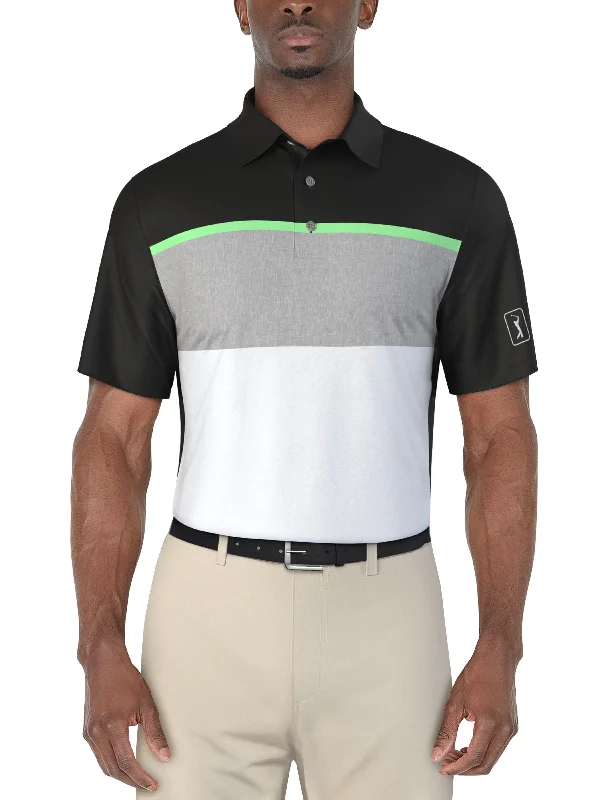 Men's Color Block Golf Polo