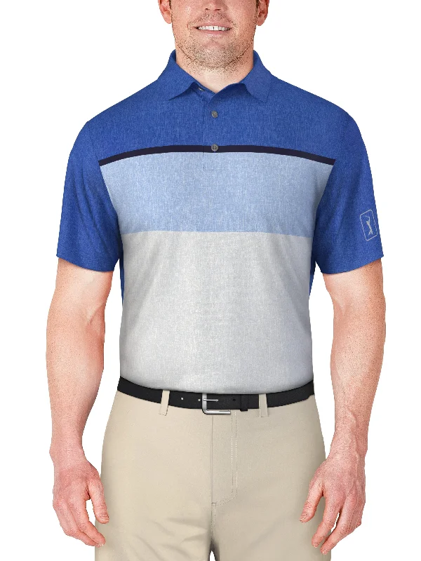 Men's Color Block Golf Polo