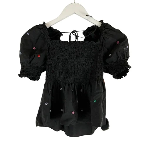 Top Short Sleeve By Clothes Mentor In Black, Size: Xs