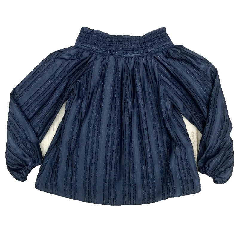 Top Long Sleeve By Parker In Navy, Size: Xs