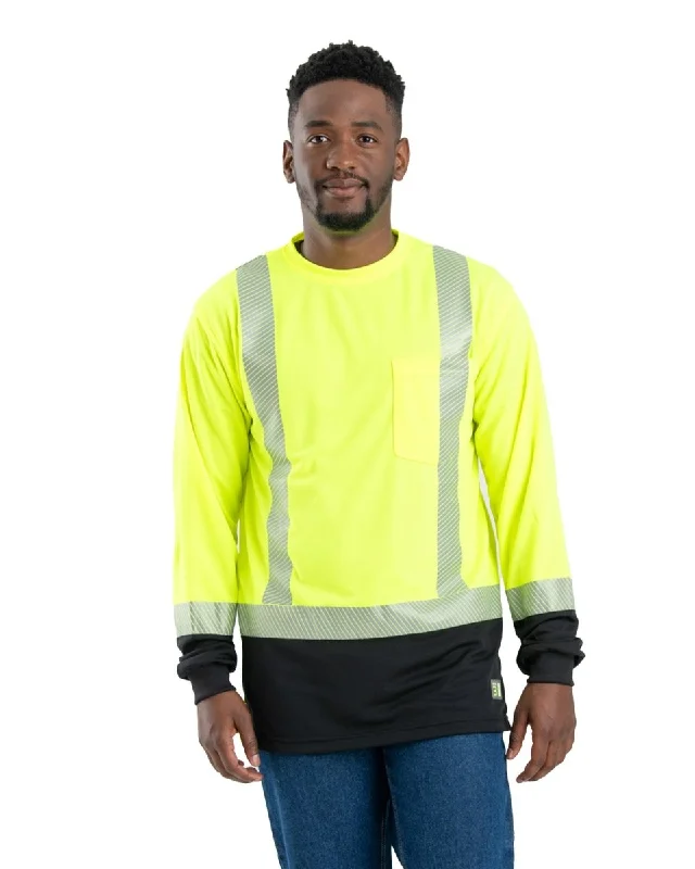 Hi Vis Class 3 Color Block Long Sleeve T-Shirt