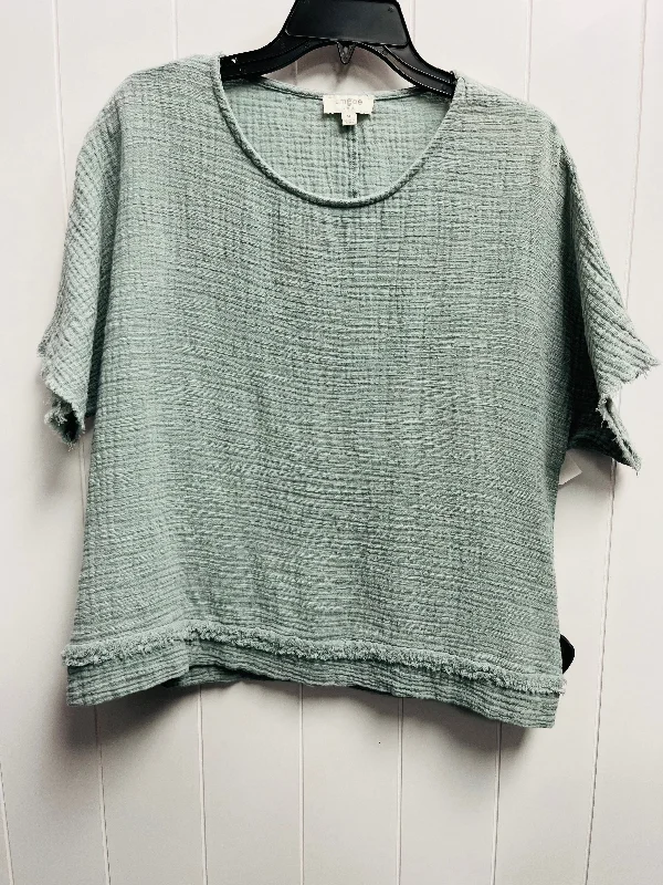 Top Short Sleeve By Umgee In Green, Size: M