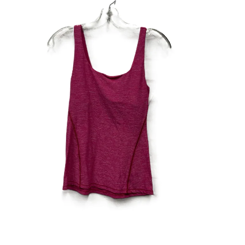 Athletic Tank Top By Lululemon In Pink, Size: S