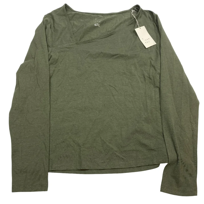 Top Long Sleeve By A New Day In Green, Size: Xxl