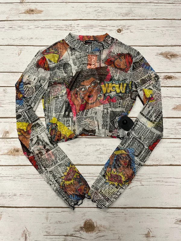 Top Long Sleeve By Fashion Nova In Multi-colored, Size: S