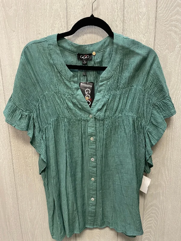 Top Short Sleeve By Gigio In Green, Size: M