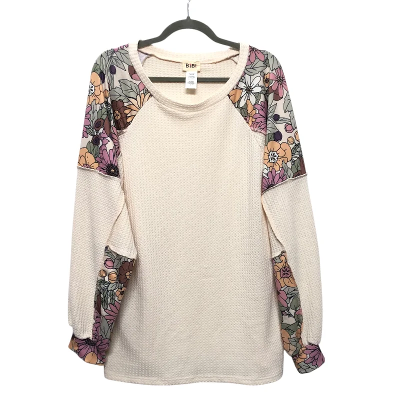 Top Ls By Bibi In Cream, Size:L