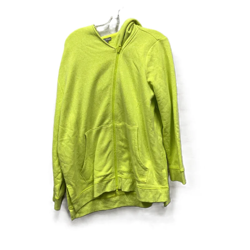 Athletic Jacket By Talbots In Yellow, Size: 1x