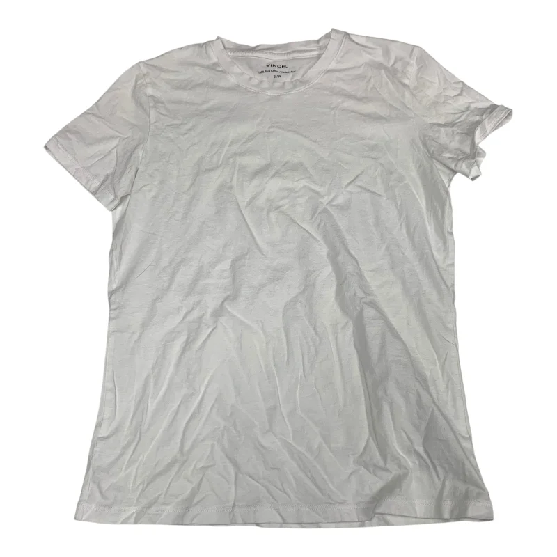 Top Short Sleeve By Vince In White, Size: Sp