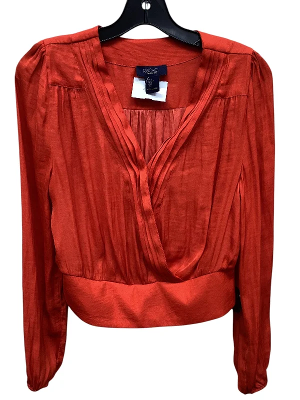 Top Long Sleeve By Rachel Roy In Red, Size: S