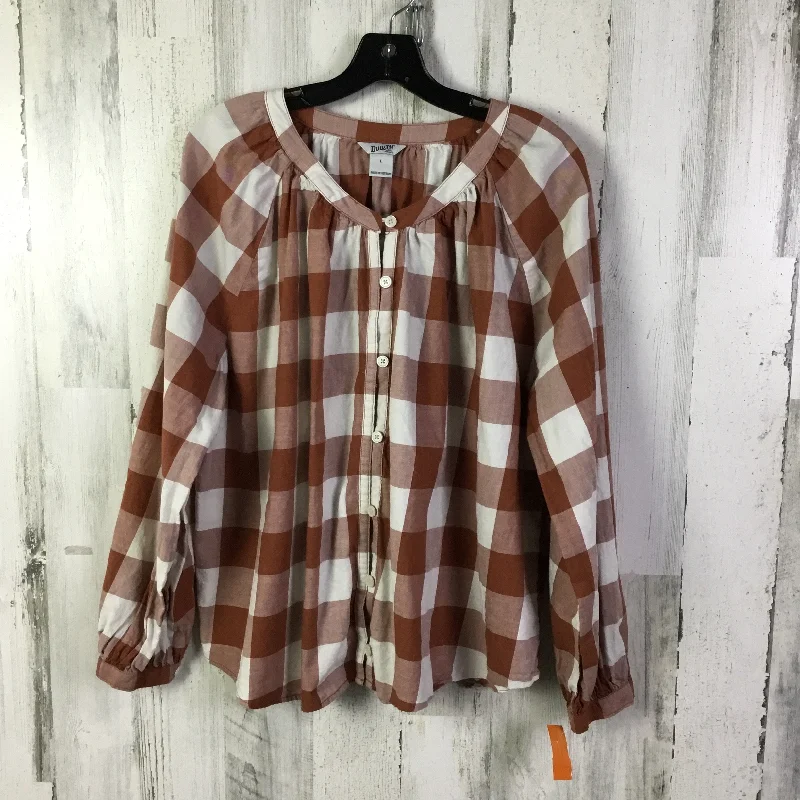 Top Long Sleeve By Duluth Trading In Orange, Size: L