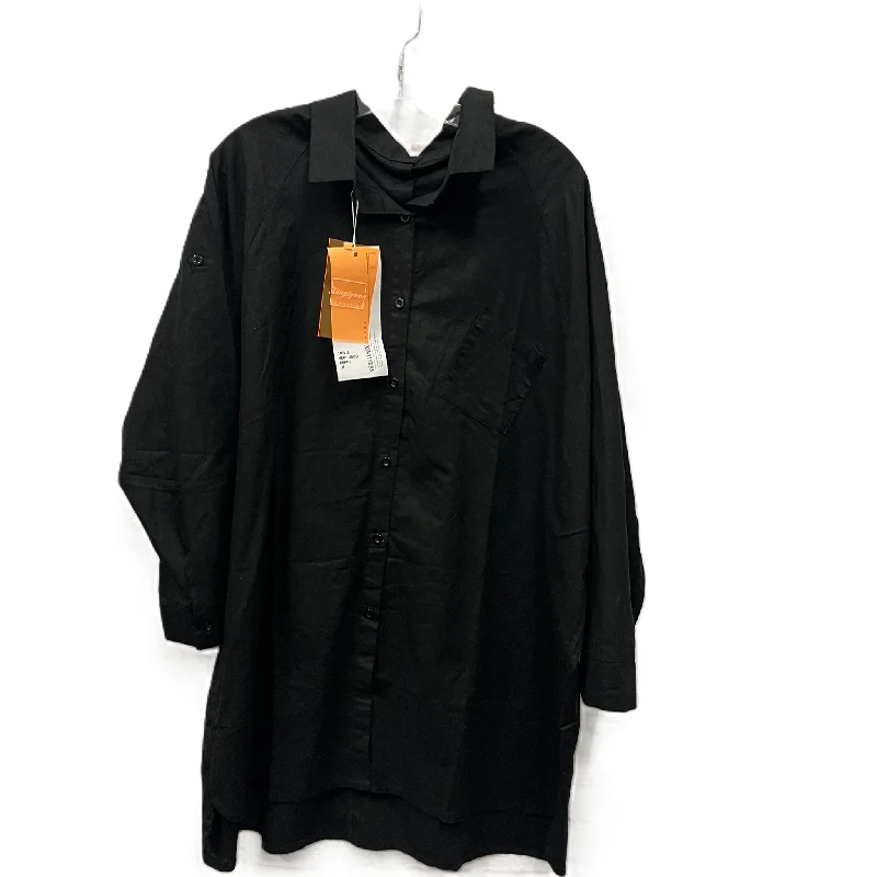 Top Long Sleeve By Xinyiyuan  In Black, Size: 6