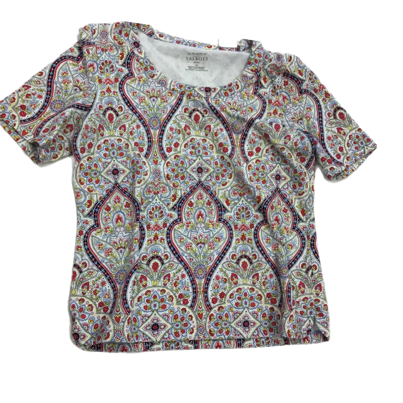 Top Short Sleeve Basic By Talbots In Multi-colored, Size: Lp