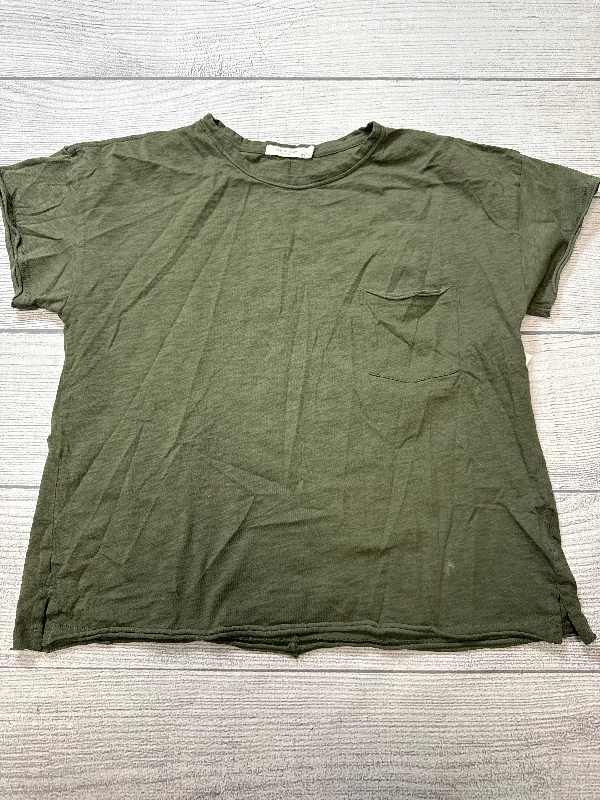 Top Short Sleeve By Rag And Bone In Green, Size: M