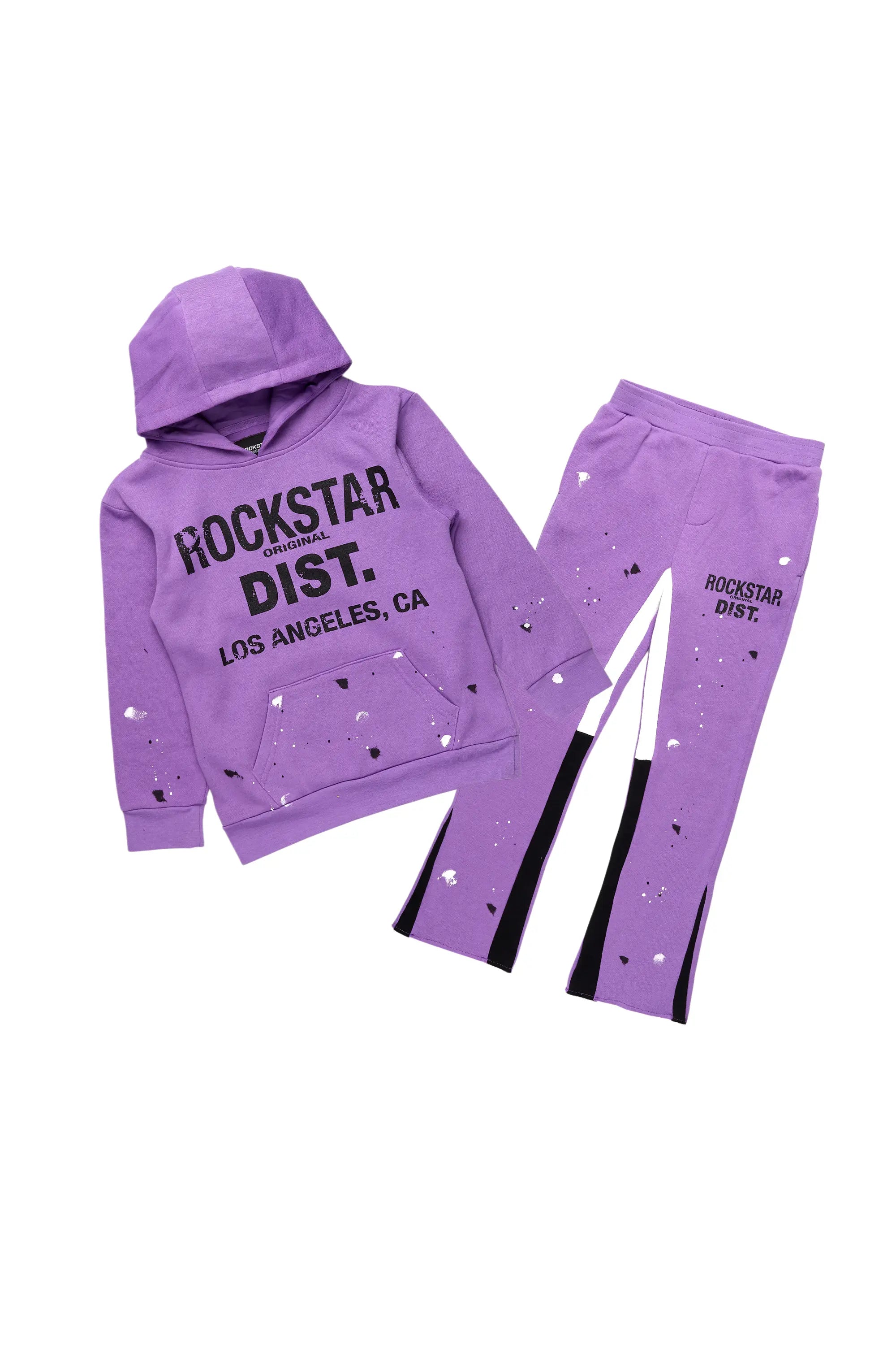 Boys Scottie Purple Stacked Flare Track Set