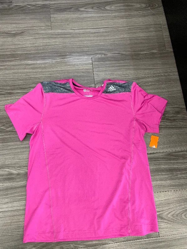 Athletic Top Short Sleeve By Adidas  Size: Xl