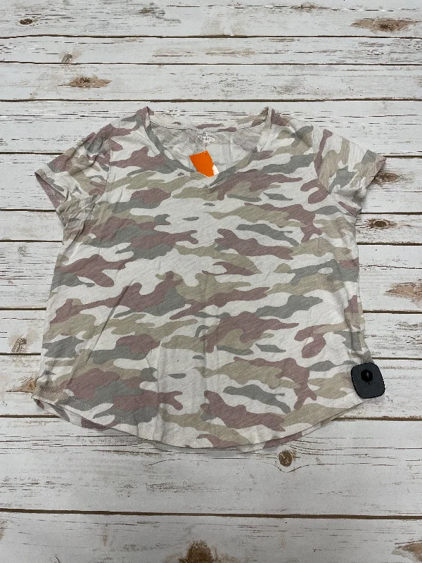 Top Short Sleeve By Old Navy In Camouflage Print, Size: M