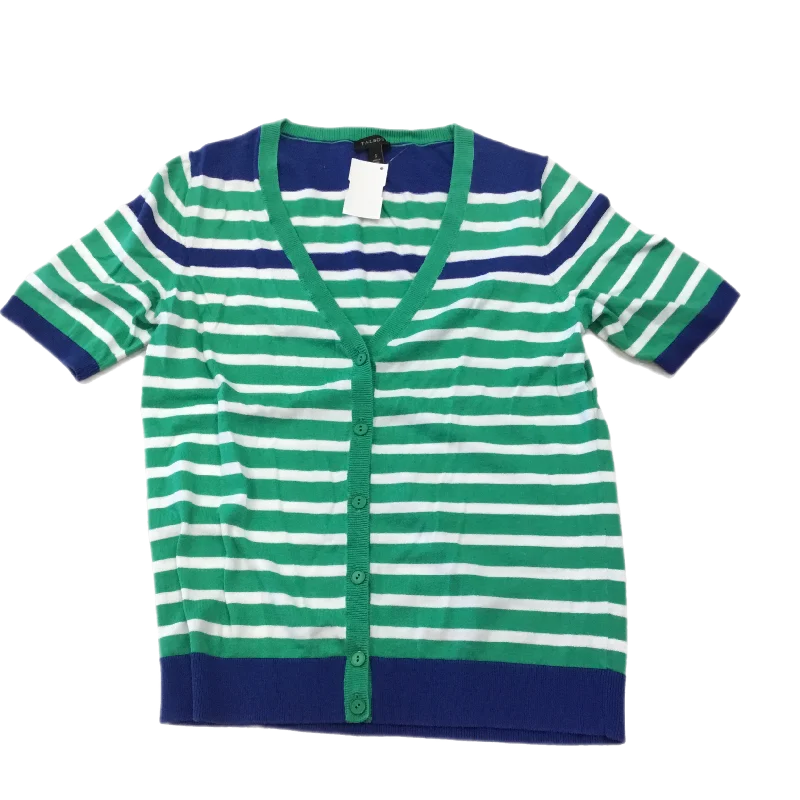 Top Short Sleeve By Talbots In Striped Pattern, Size: S