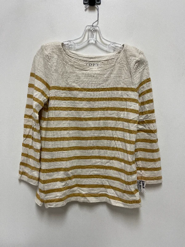 Top Long Sleeve By Loft In Yellow, Size: S