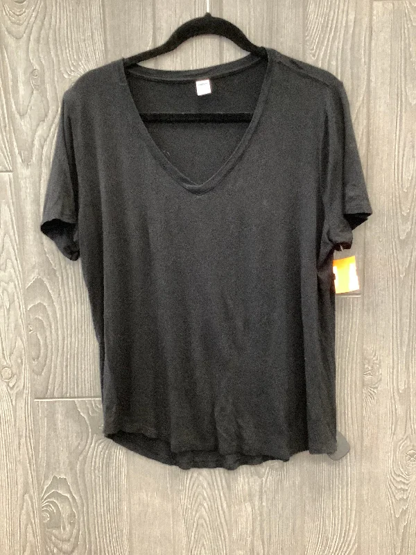 Top Short Sleeve Basic By Old Navy In Black, Size: L