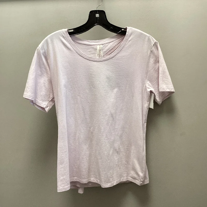 Top Short Sleeve By Anthropologie In Purple, Size: S