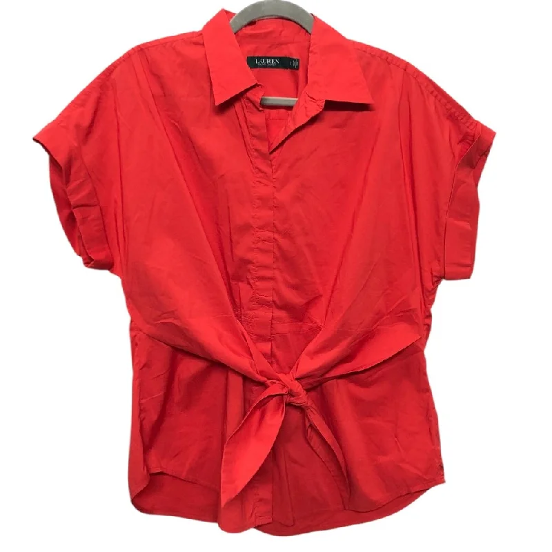 Top Ss By Lauren By Ralph Lauren In Red, Size:L