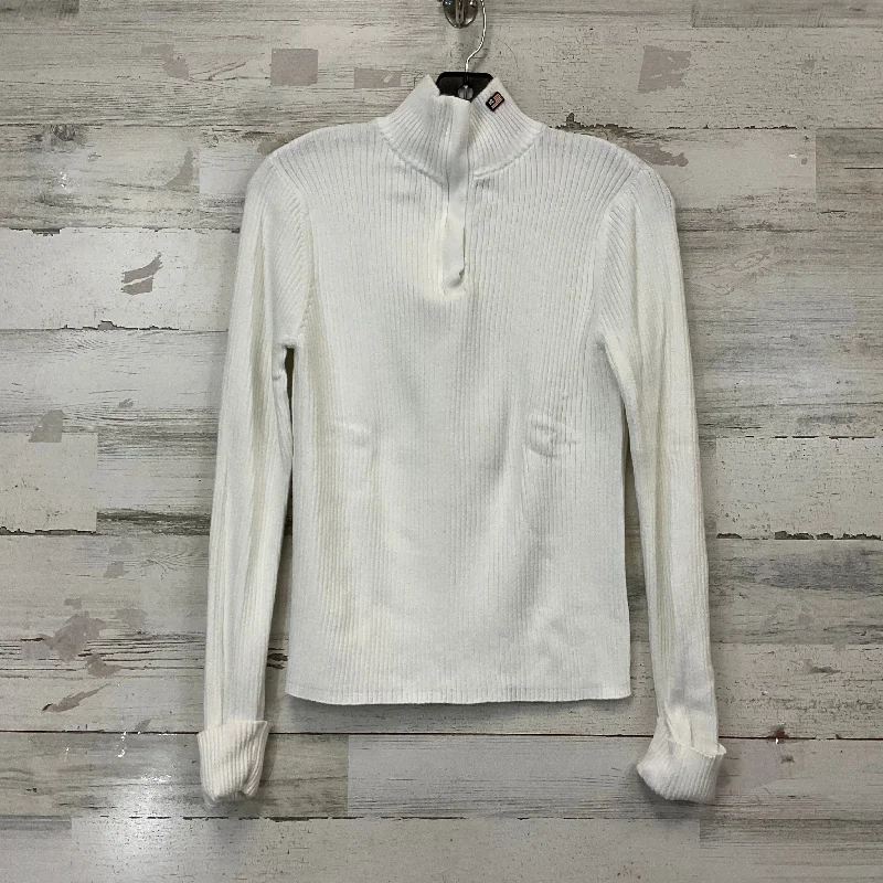 Top Long Sleeve By Polo Ralph Lauren In White, Size: L