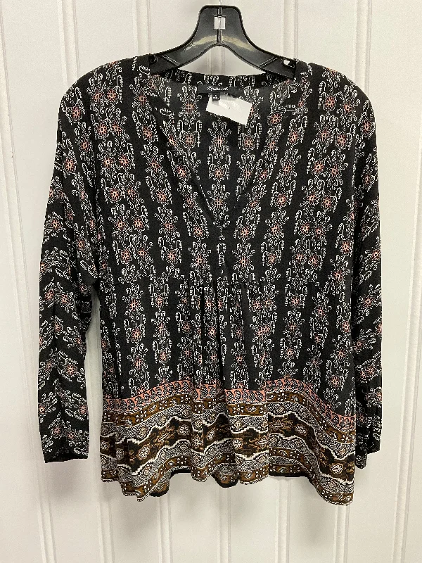 Top 3/4 Sleeve By Madewell In Black, Size: S